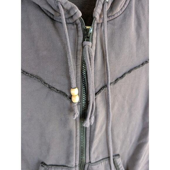 Prairie Underground Cloak Hoodie Womens Medium Long Black Full Zip Pockets - Picture 10 of 16